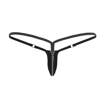 Ladies Sexy Lingerie Nylon Panties / Briefs Bikini with Zipper Crotch - EVE's SECRETS